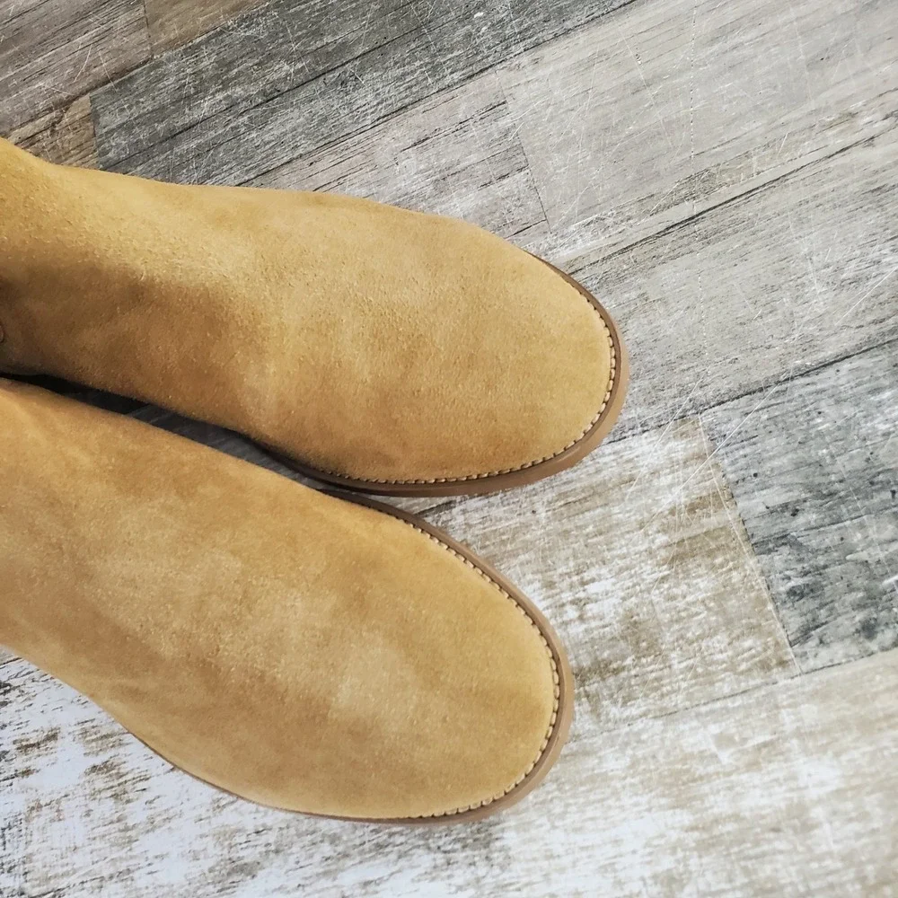 Saint Morta Nomad Mens Chelsea Boots Sz 11 Camel Suede Elastic Panel Slip On